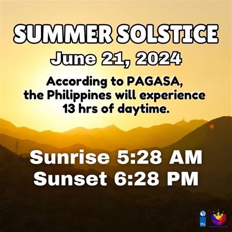 summer solstice philippines|Pagasa: Longest day on June 21 .